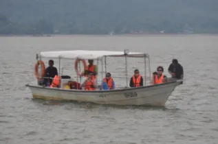 Sarawak Dolphin Project WW Boat  Santubong Estuary Sarawak